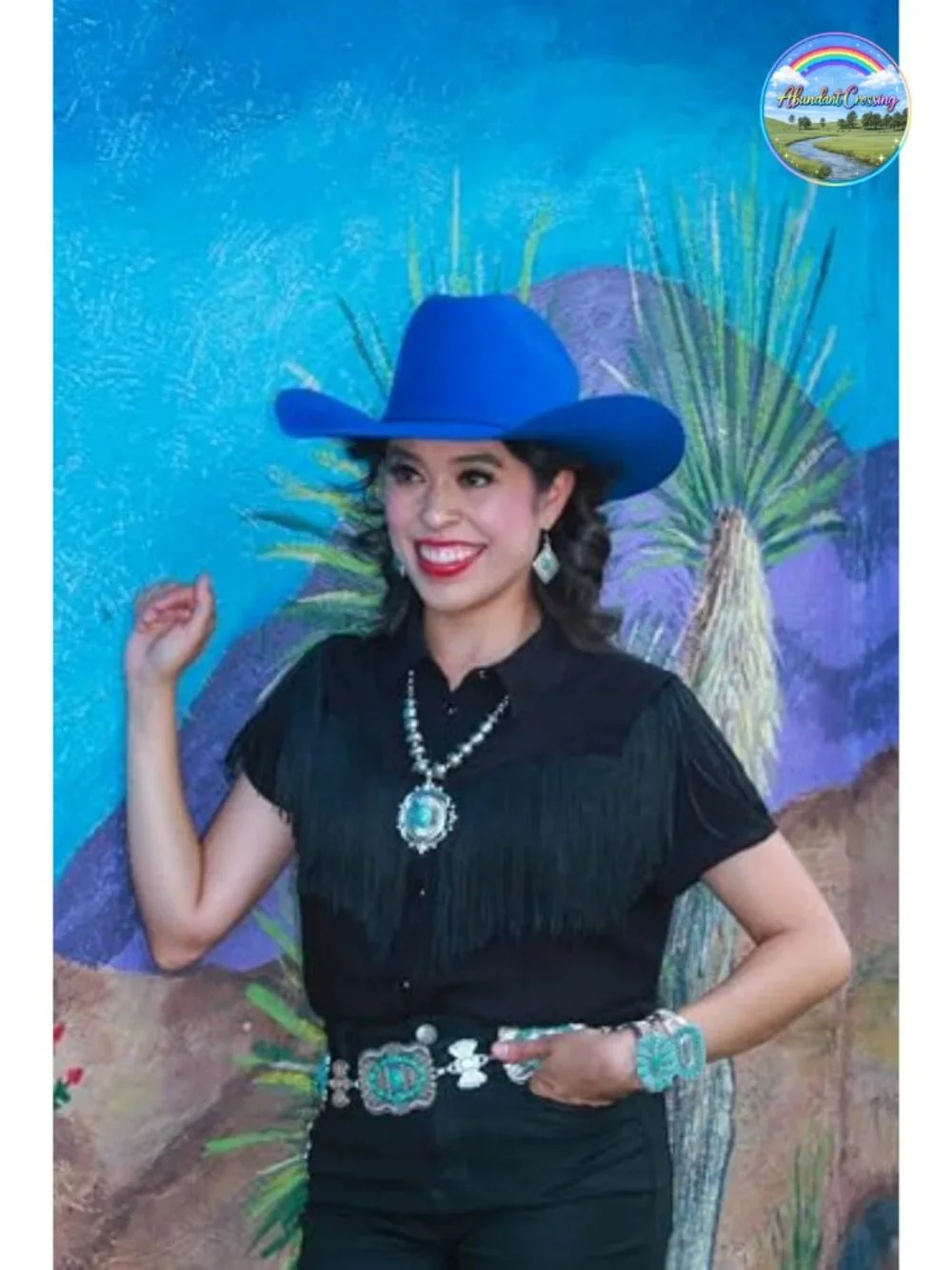 Turquoise Concho Chain Belt, Adjustable Round Link, Lobster Claw Clasp, Alloy
